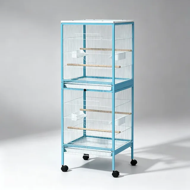 Bird Cage blue white 20.5 inches