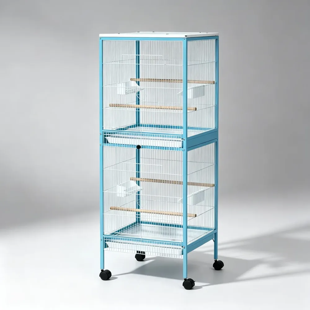 Bird Cage blue white 20.5 inches