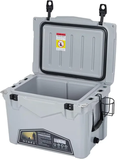 Hard Cooler portable insulated white