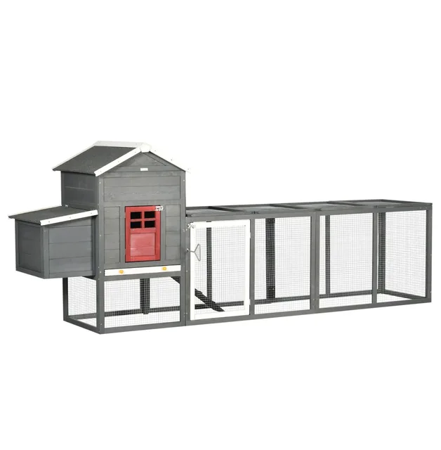 Chicken Coop 118" gray 26"