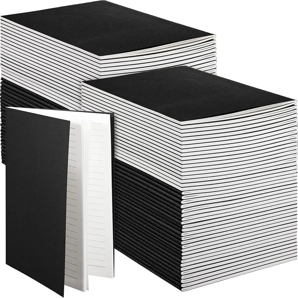 Notebooks 100 pack 5 inch black