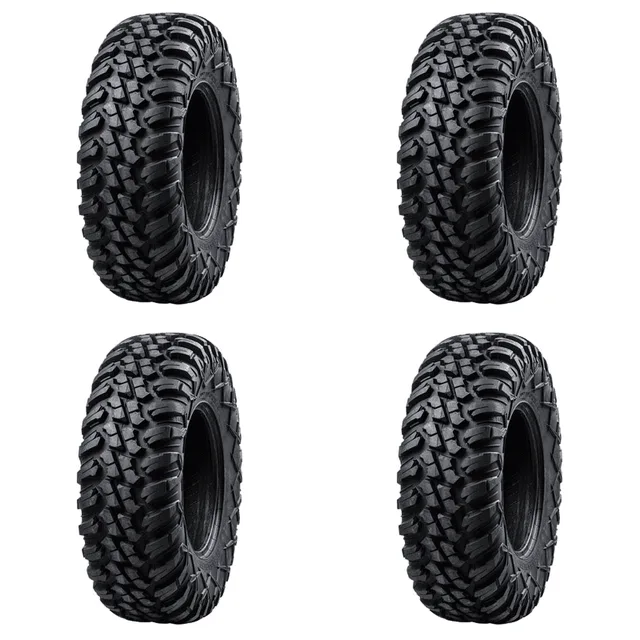 Radial Tire 4 pack 4 inch black