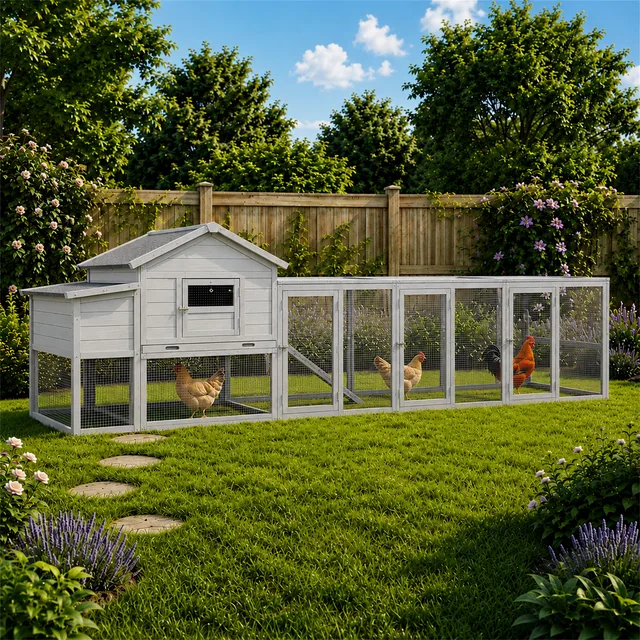 Chicken Coop 141" gray 150 in