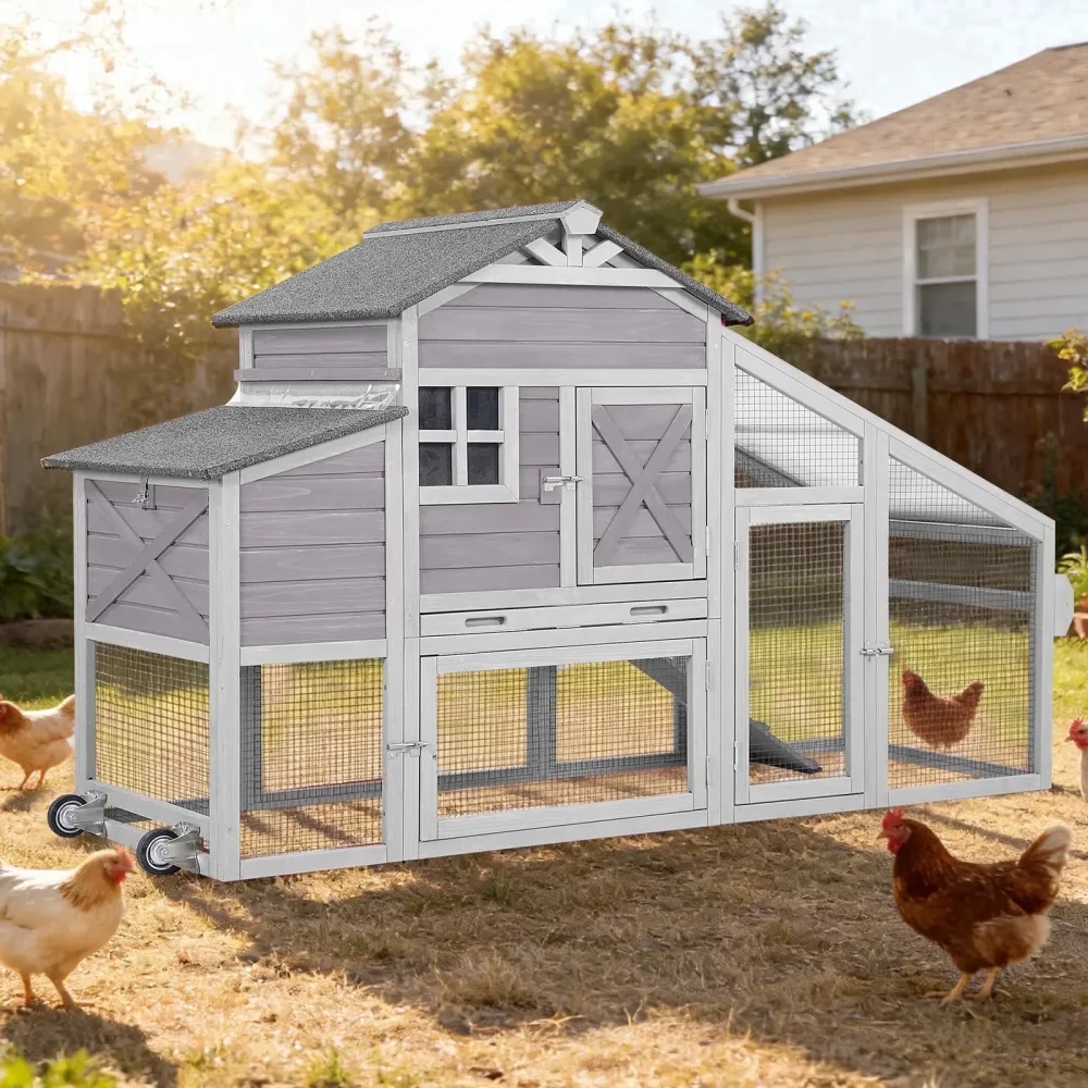 Chicken Coop 82" gray 82.4"