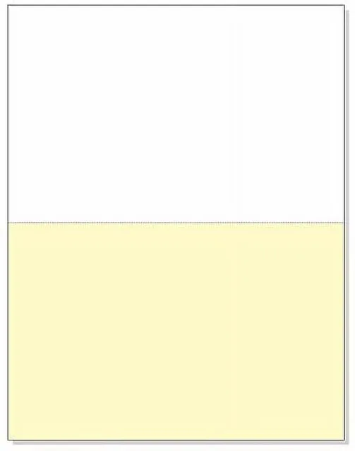 Paper 11" white yellow