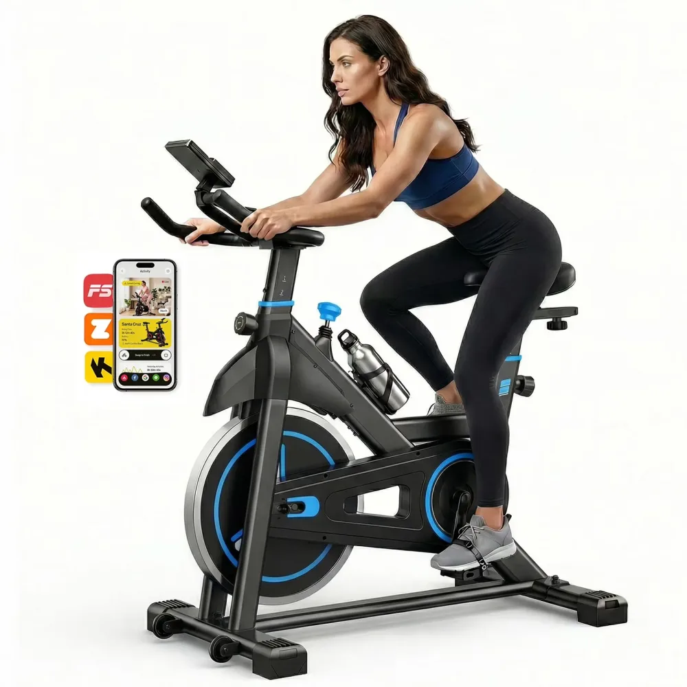Exercise Bike 300 lb adjustable bluetooth