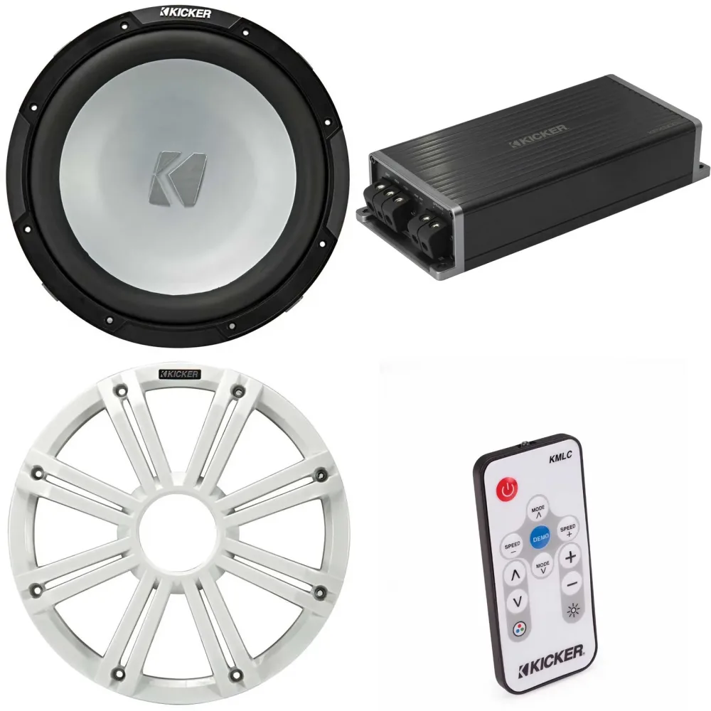 Subwoofer Audio 12" led white