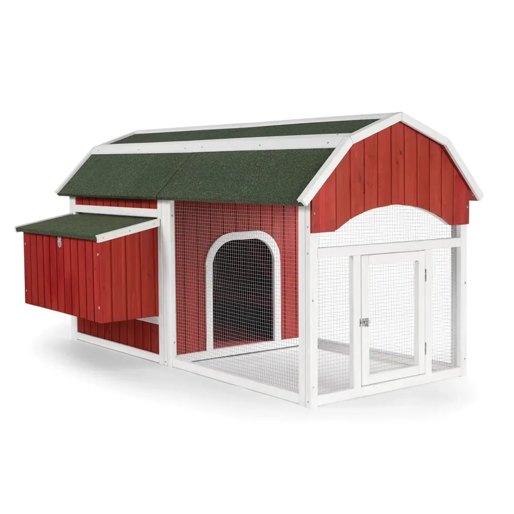 Chicken Coop red 9" 10"