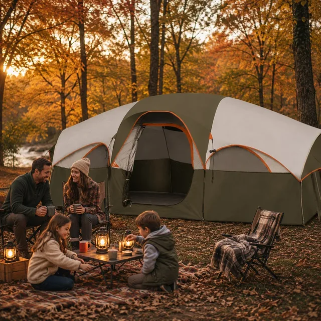 Family Camping 8 person waterproof windproof