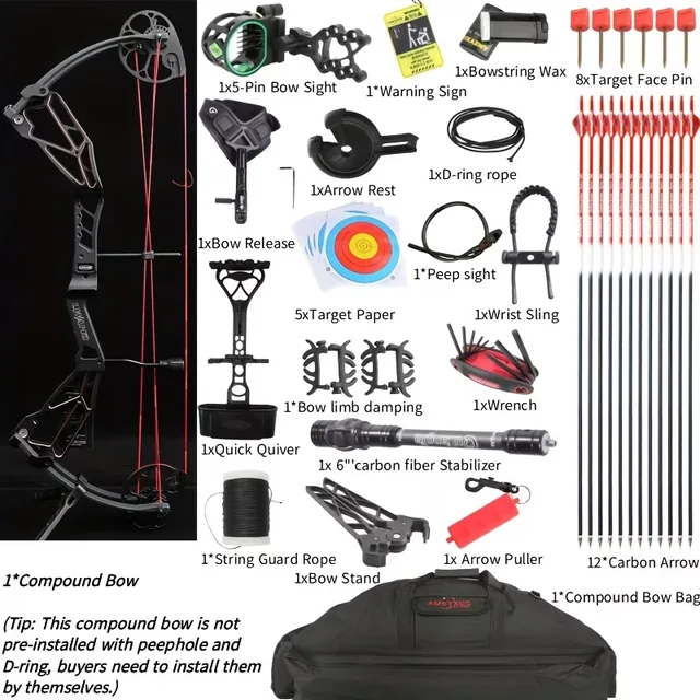 Archery Compound 30-70lbs adjustable 40-75lbs