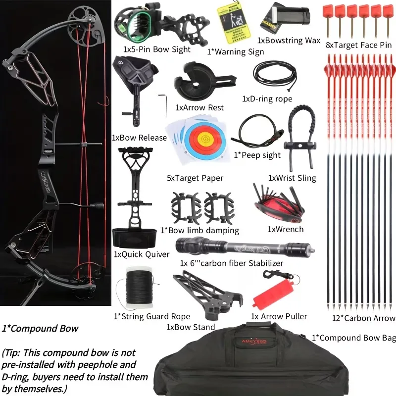 Archery Compound 30-70lbs adjustable 40-75lbs