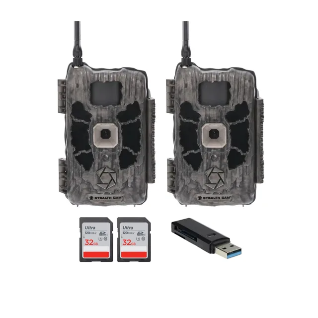 Trail Camera 2 pack 12v 80 ft