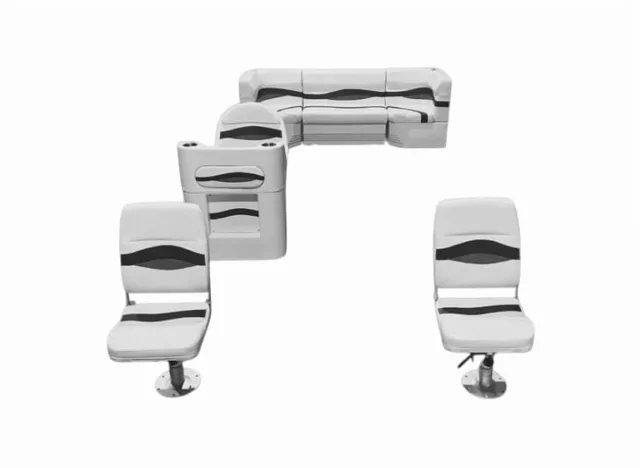Pontoon Furniture white red 37"