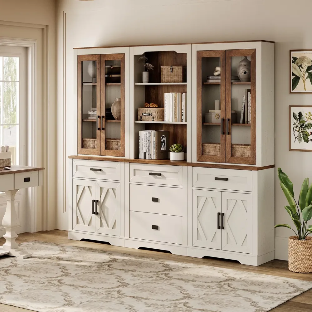 Storage Cabinet 73" white 73in