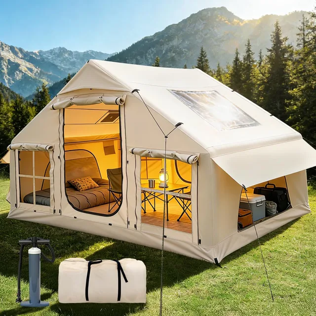 Inflatable Tent waterproof 4-6 person 118"