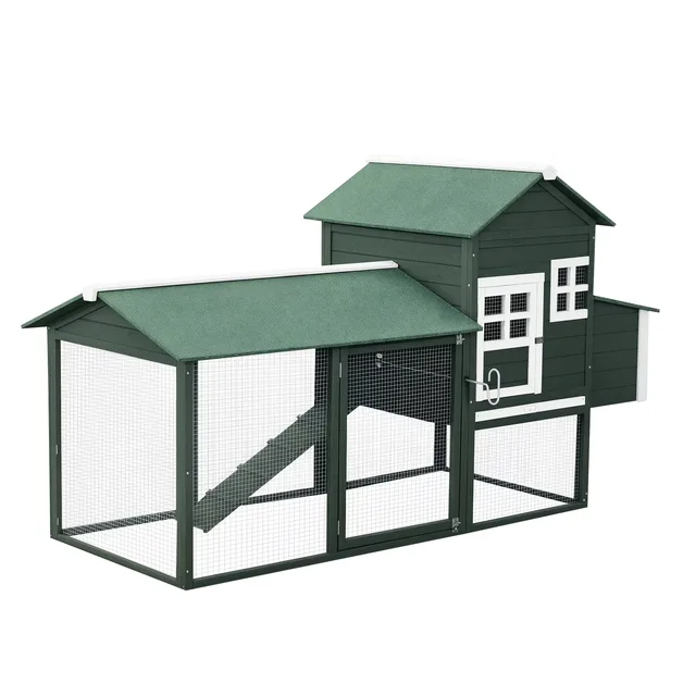 Chicken Coop 84" green heavy-duty