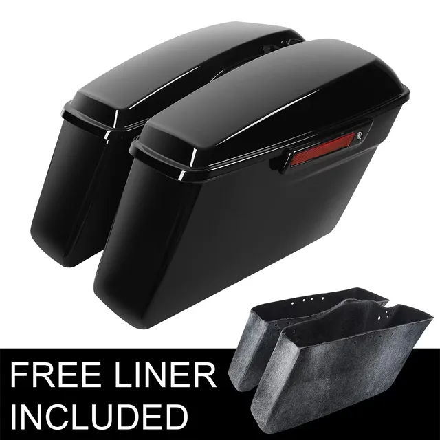 Motorcycle black 1 pair