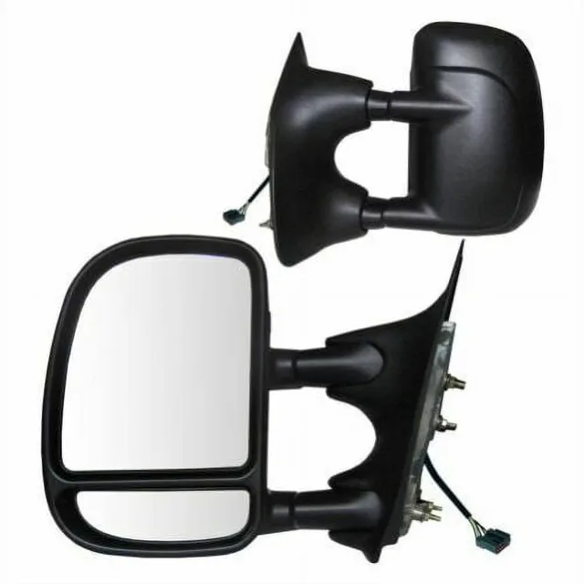 Towing Mirror black adjustable folding