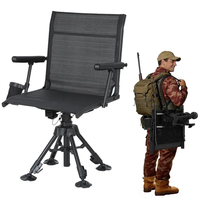 Hunting folding adjustable black