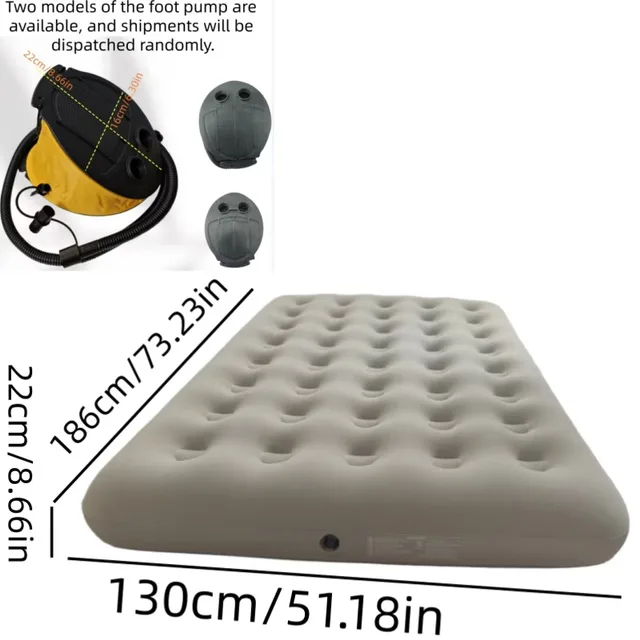 Air Bed portable beige 2 people