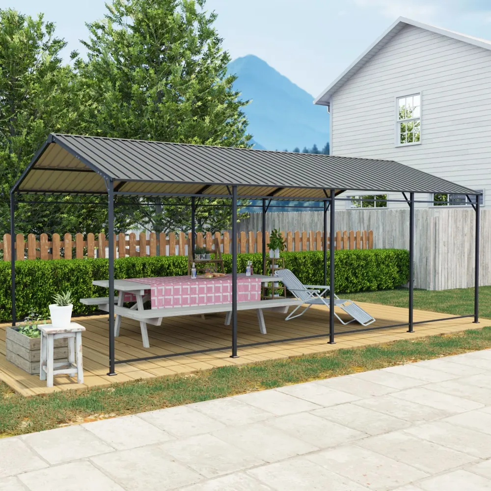 Metal Carport portable 21 ft 12 ft