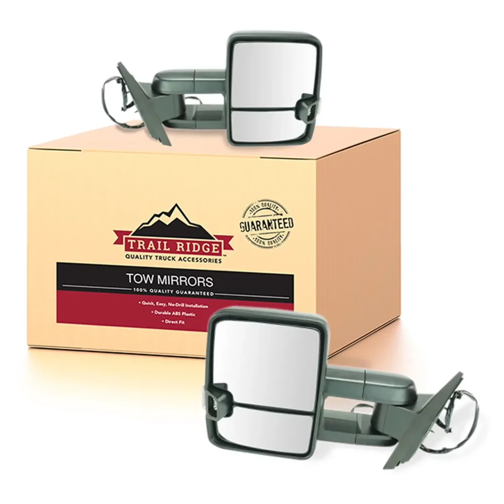 Tow Mirror black led folding