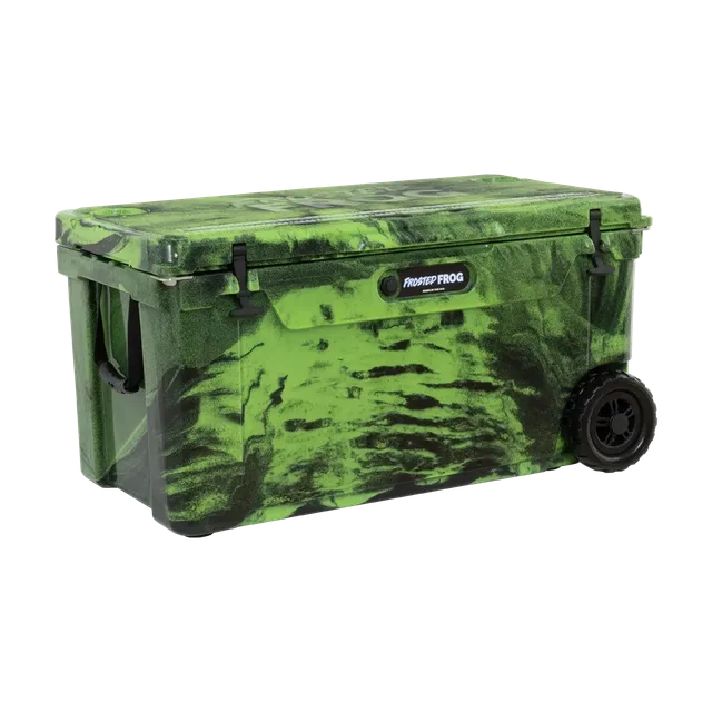 Rolling Cooler 110 quart green black