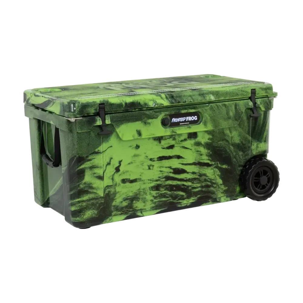 Rolling Cooler 110 quart green black