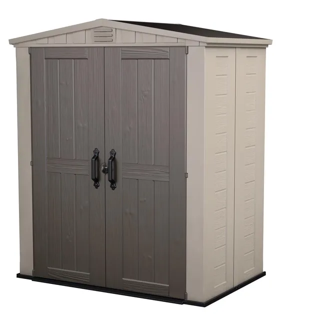 Storage Shed 3 ft locking beige