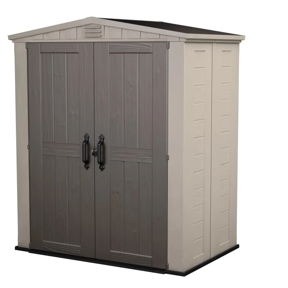 Storage Shed 3 ft locking beige