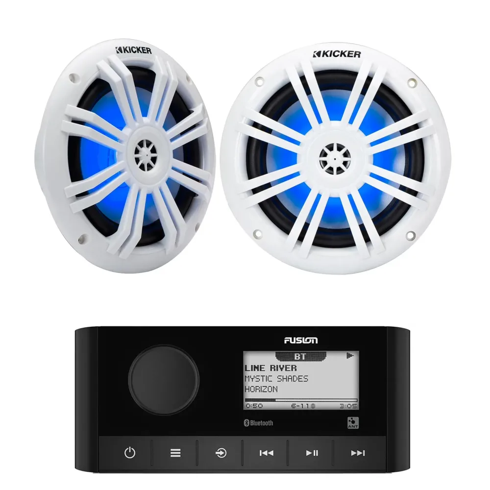 Marine Stereo 1 pair 6.5" wireless