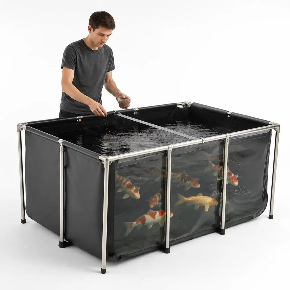 Koi Tank portable 27.6 in 30.1 lbs