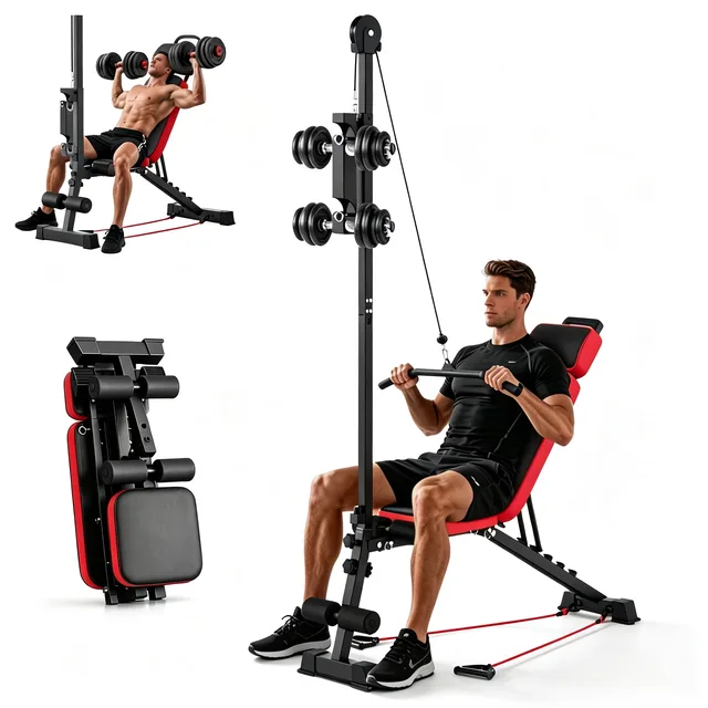 Weight Bench adjustable black