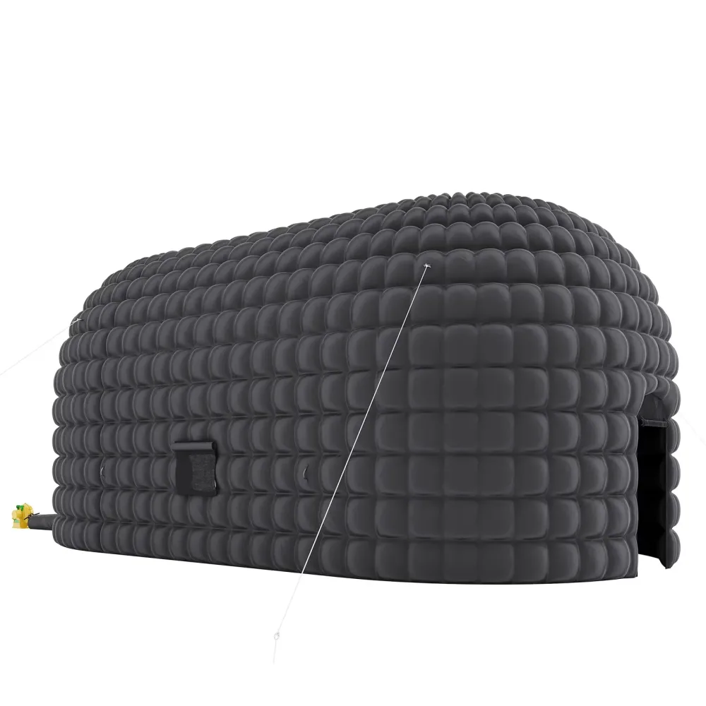 Tent portable black 14.8 ft