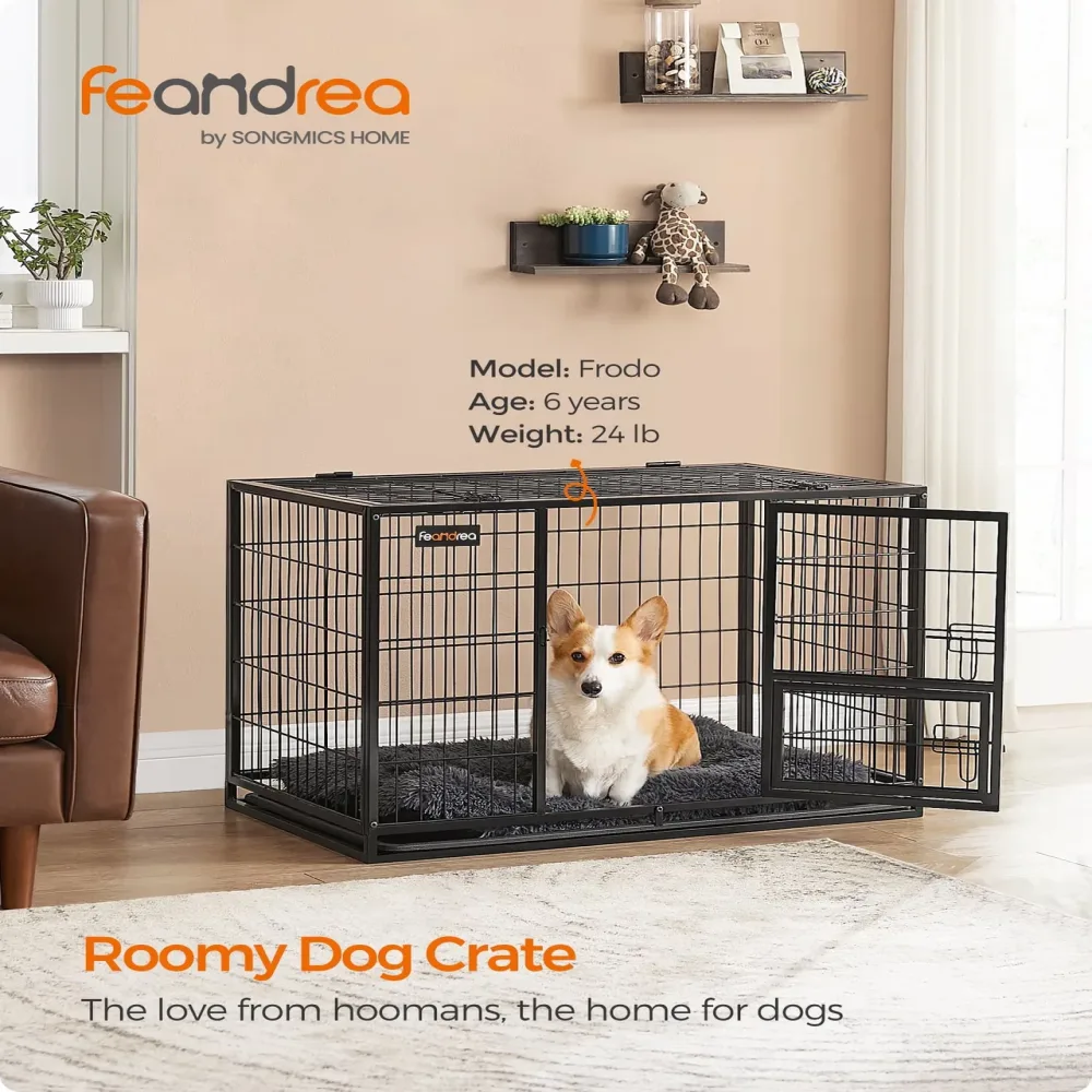 Dog Crate 25.2 inches heavy-duty black