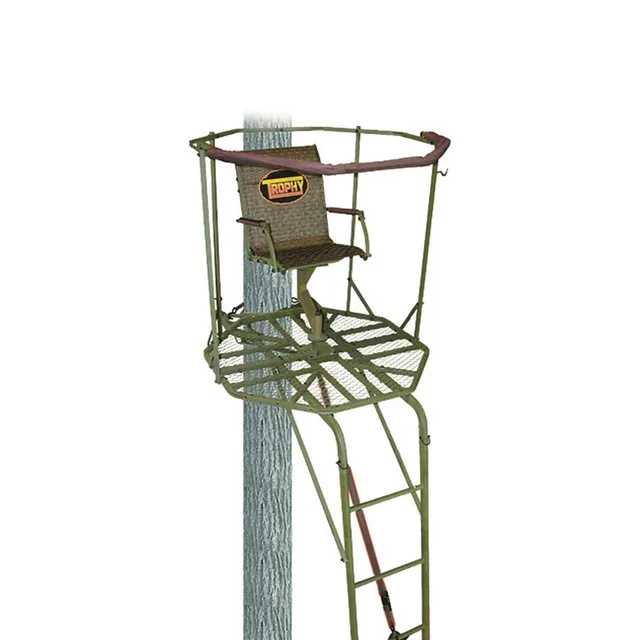 Ladder Stand 16' 16 feet tan