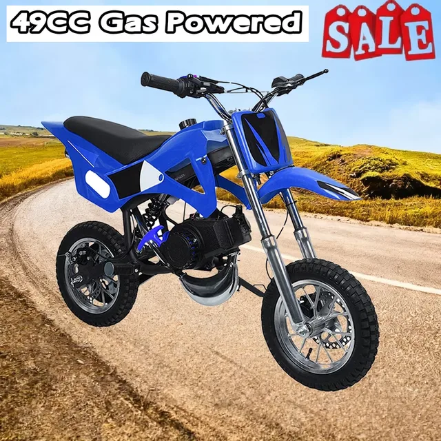 Motorcycle blue 10 inch 47.2 inches