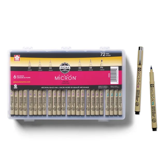 Pens 72 pack black waterproof