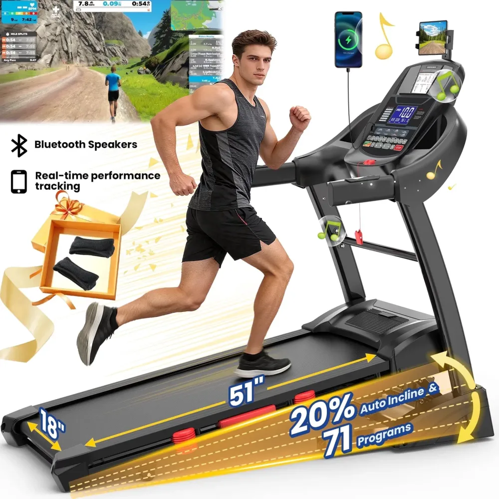 Treadmill 5hp 300-400 lbs folding