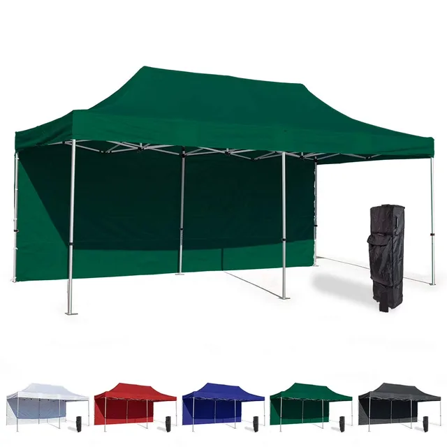 Instant Canopy white green 10'