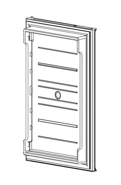 Refrigerator black adjustable