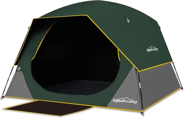 Camping Tent 4 person waterproof green