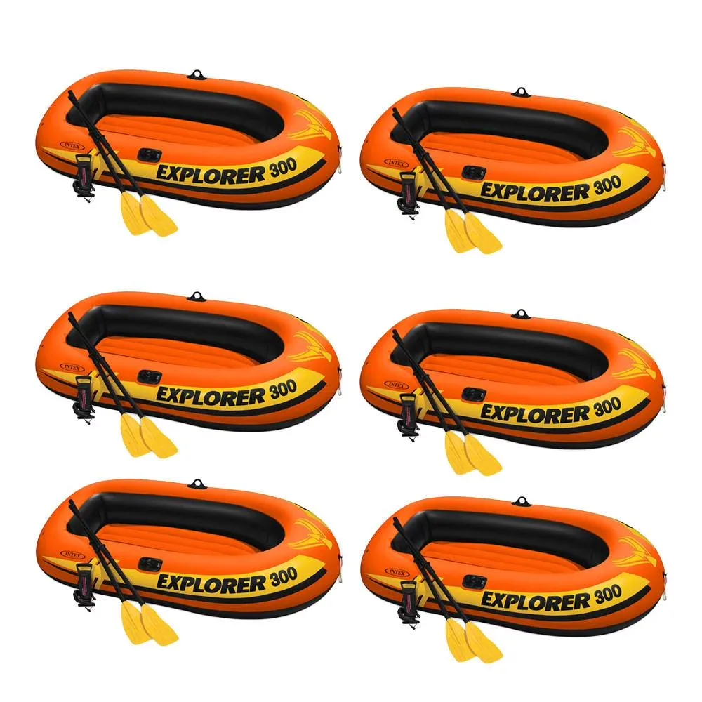 Inflatable Fishing 3 person 6 pack 3 people