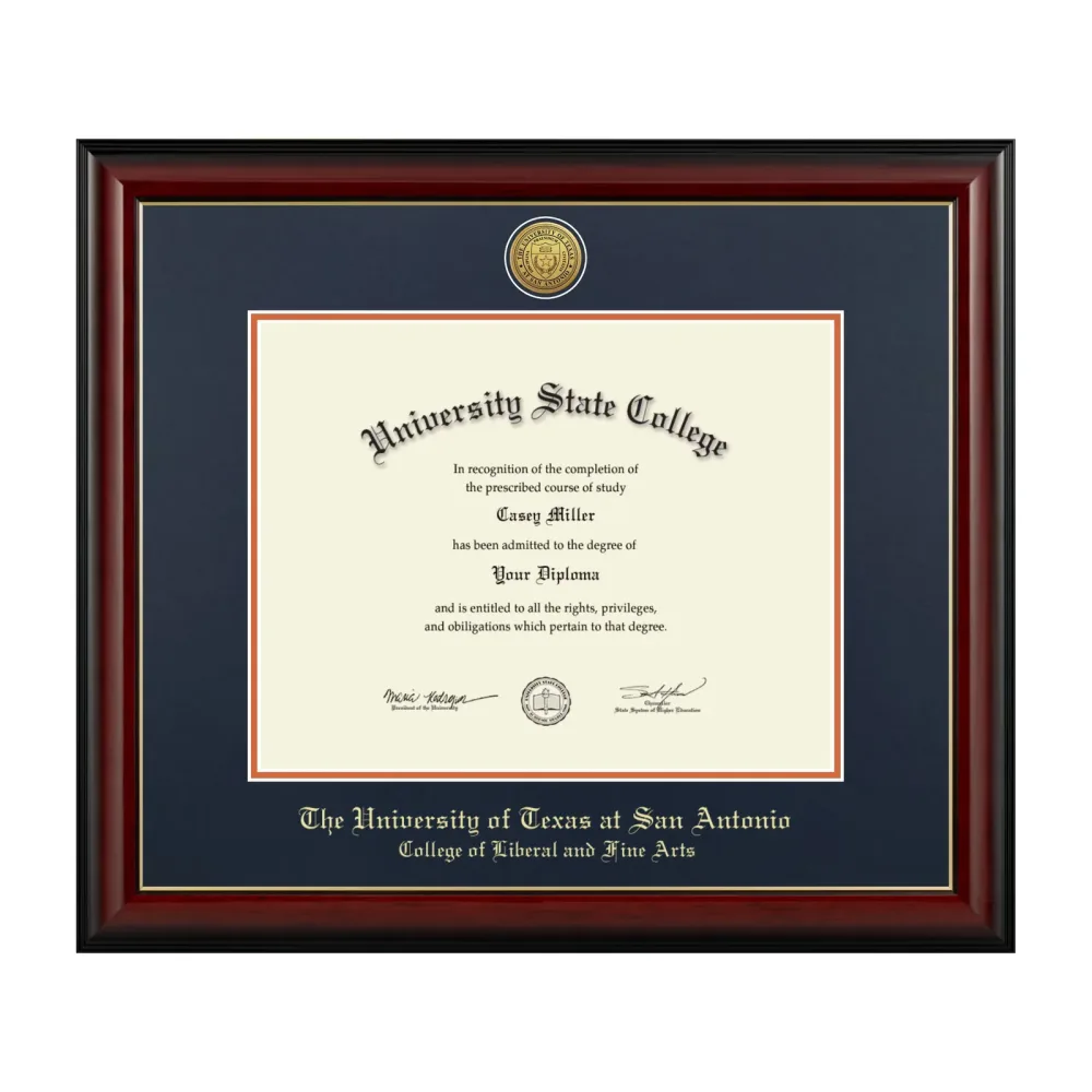 Diploma Frame orange 14w 22.2w