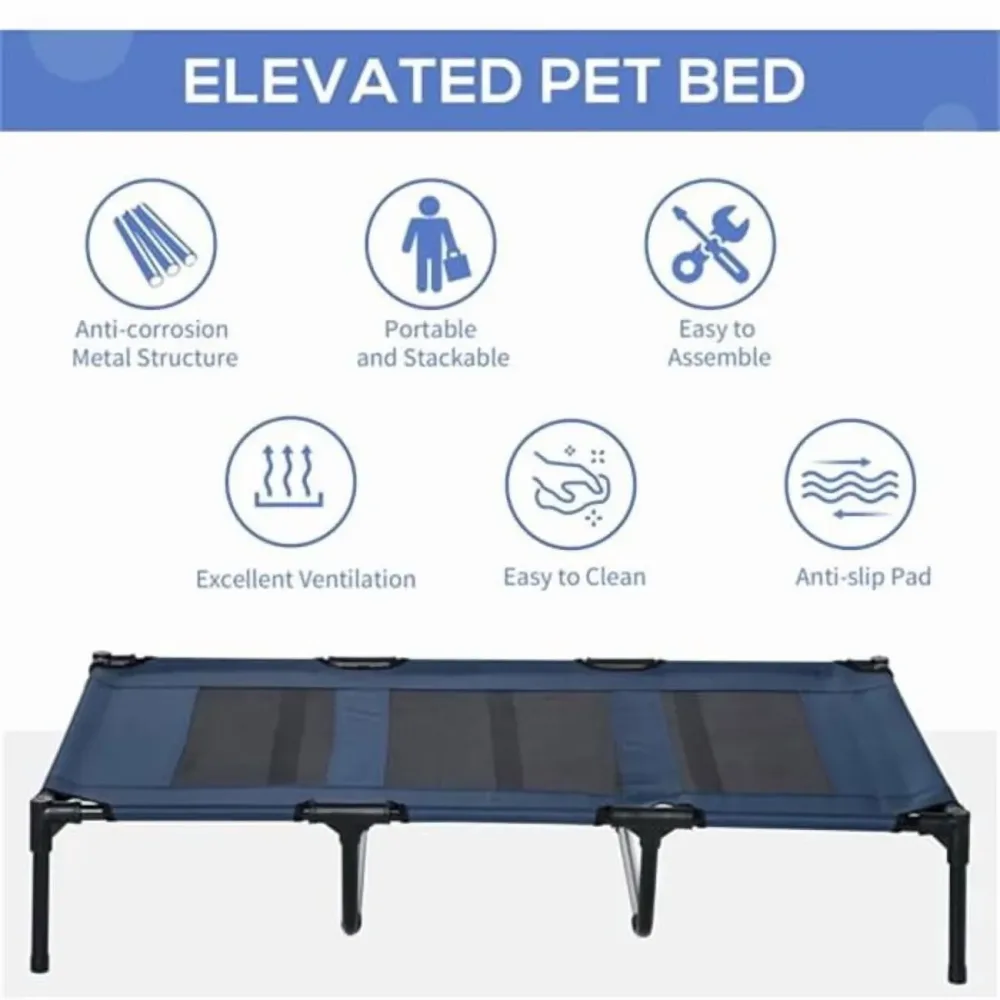 Pet Bed blue 31.5 inches 110 pounds