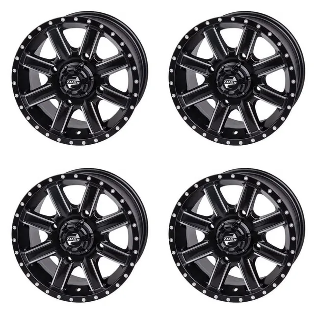 Wheel 4 pack black 1000 lb