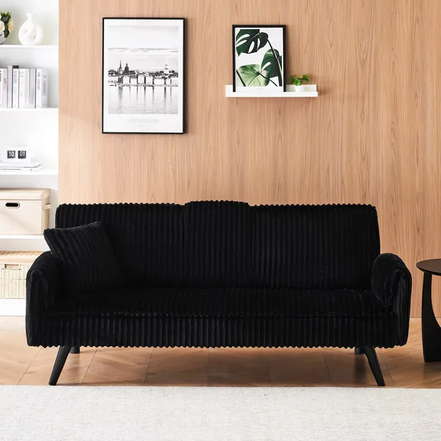 Sofa white black 71.21 lbs