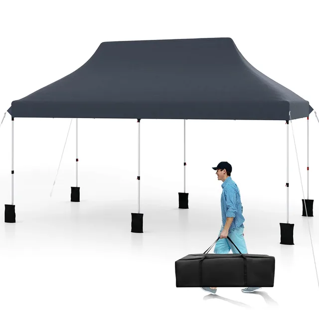 Pop-up Canopy 20 ft grey black