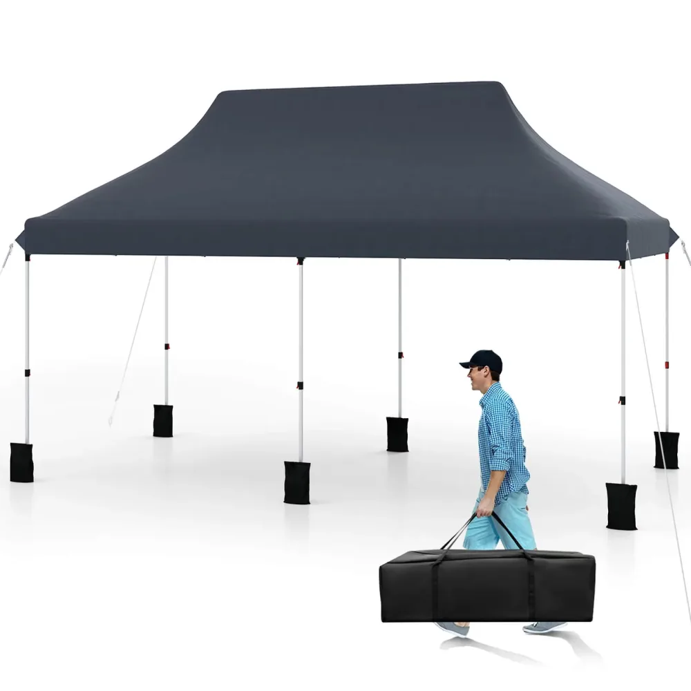 Pop-up Canopy 20 ft grey black