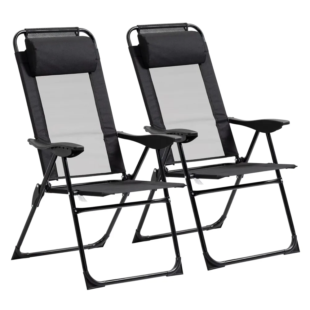 Chair folding adjustable black